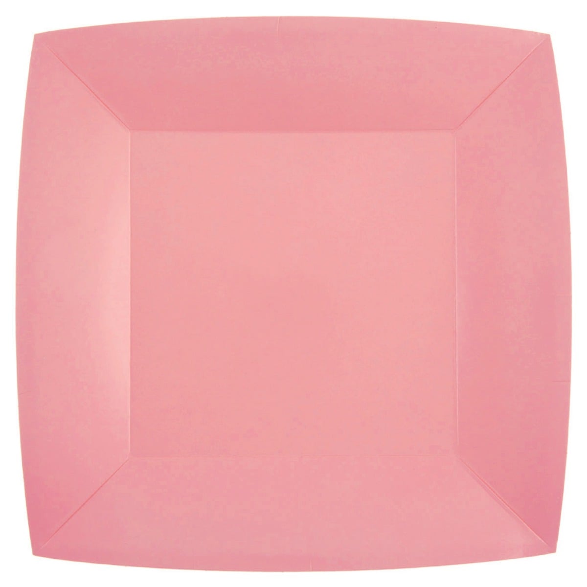 Assiettes carrées Roses 23cm (10pcs)