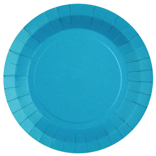 Assiettes unies - 22 cm - Turquoise