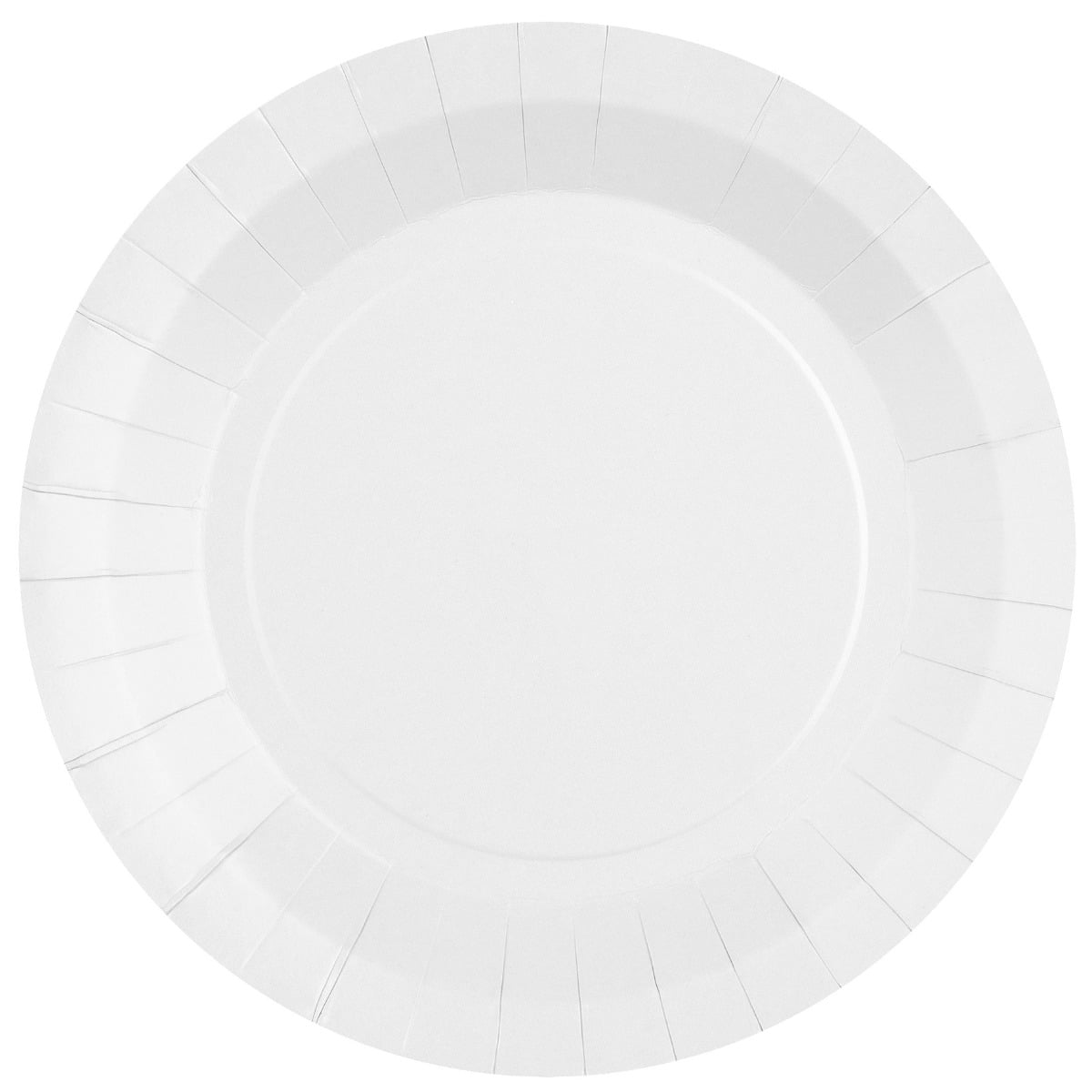 Assiettes unies - 22 cm - Blanches