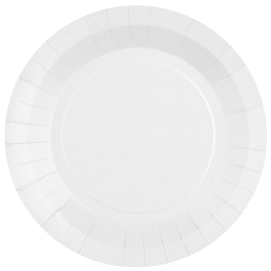 Assiettes unies - 22 cm - Blanches