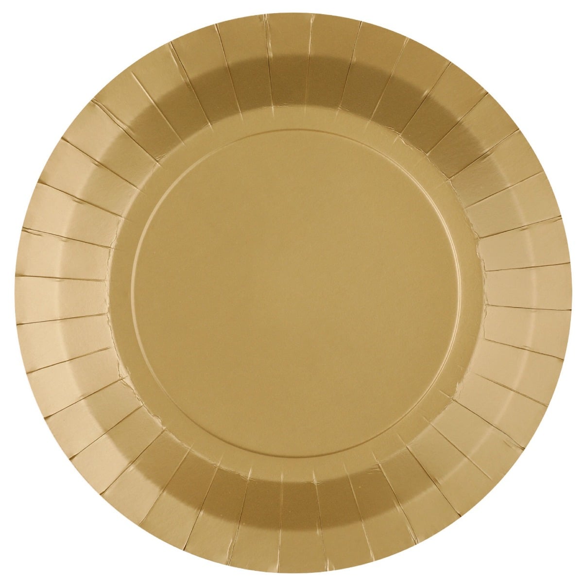 Assiettes unies 22cm Or
