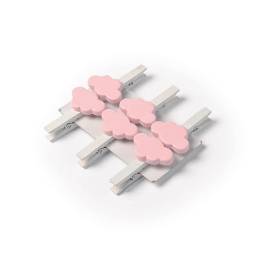 Pincettes Nuage - Rose (6pcs)