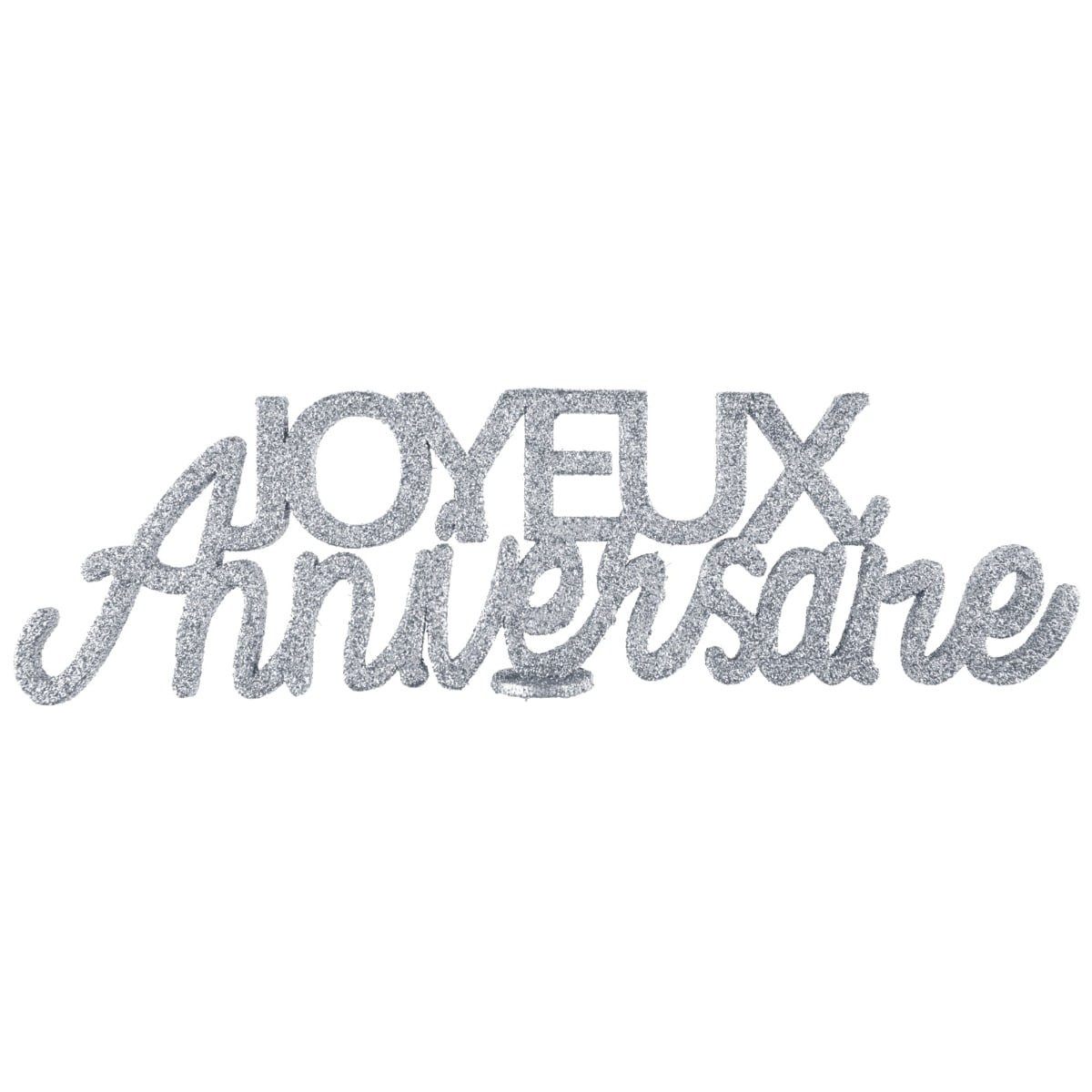 Centre de table - Joyeux Anniversaire Argent