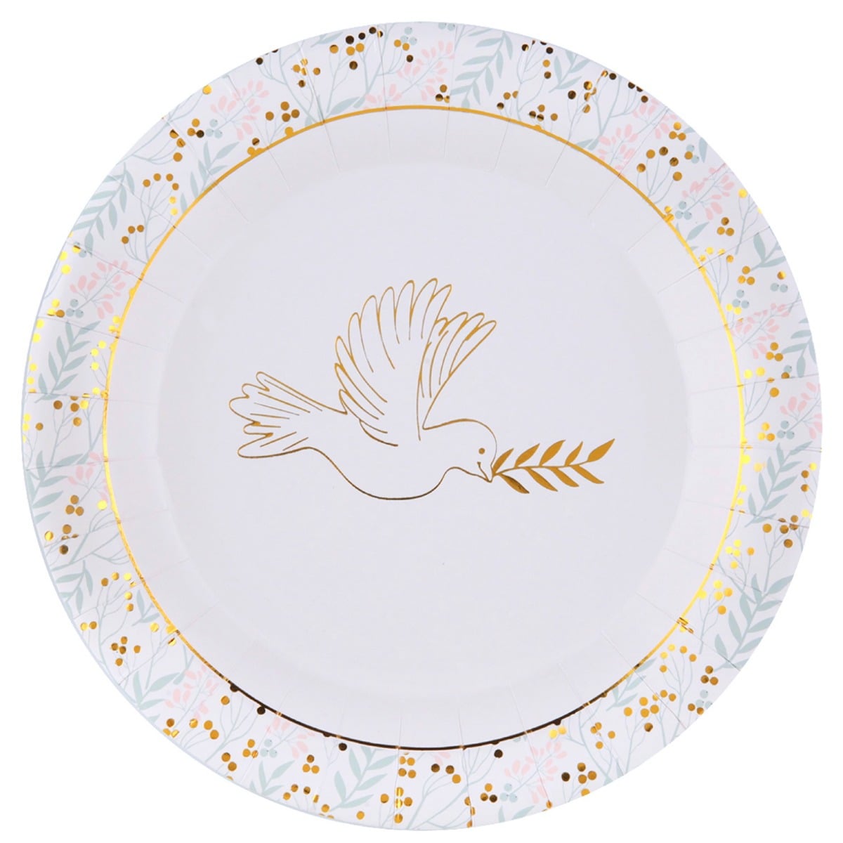 Assiettes Communion Colombe (10pcs)