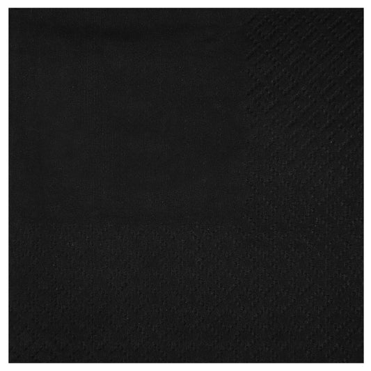 Serviettes Cocktail Airlaid - Noir