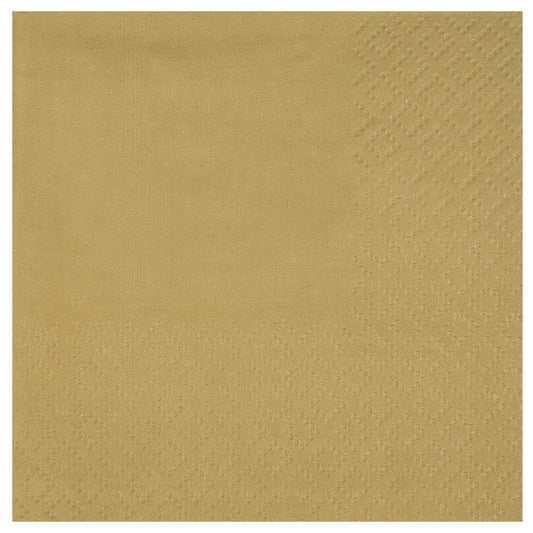 Serviettes Cocktail Airlaid - Naturel