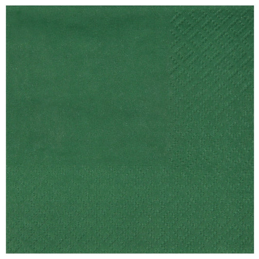 Serviettes Cocktail Airlaid - Vert foncé
