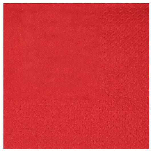 Serviettes Cocktail Airlaid - Rouge
