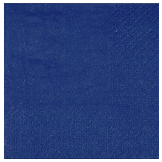 Serviettes Cocktail Airlaid - Bleu roi