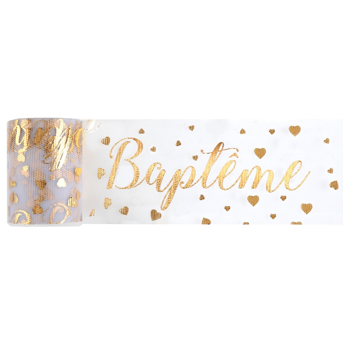 Ruban tulle - Baptême