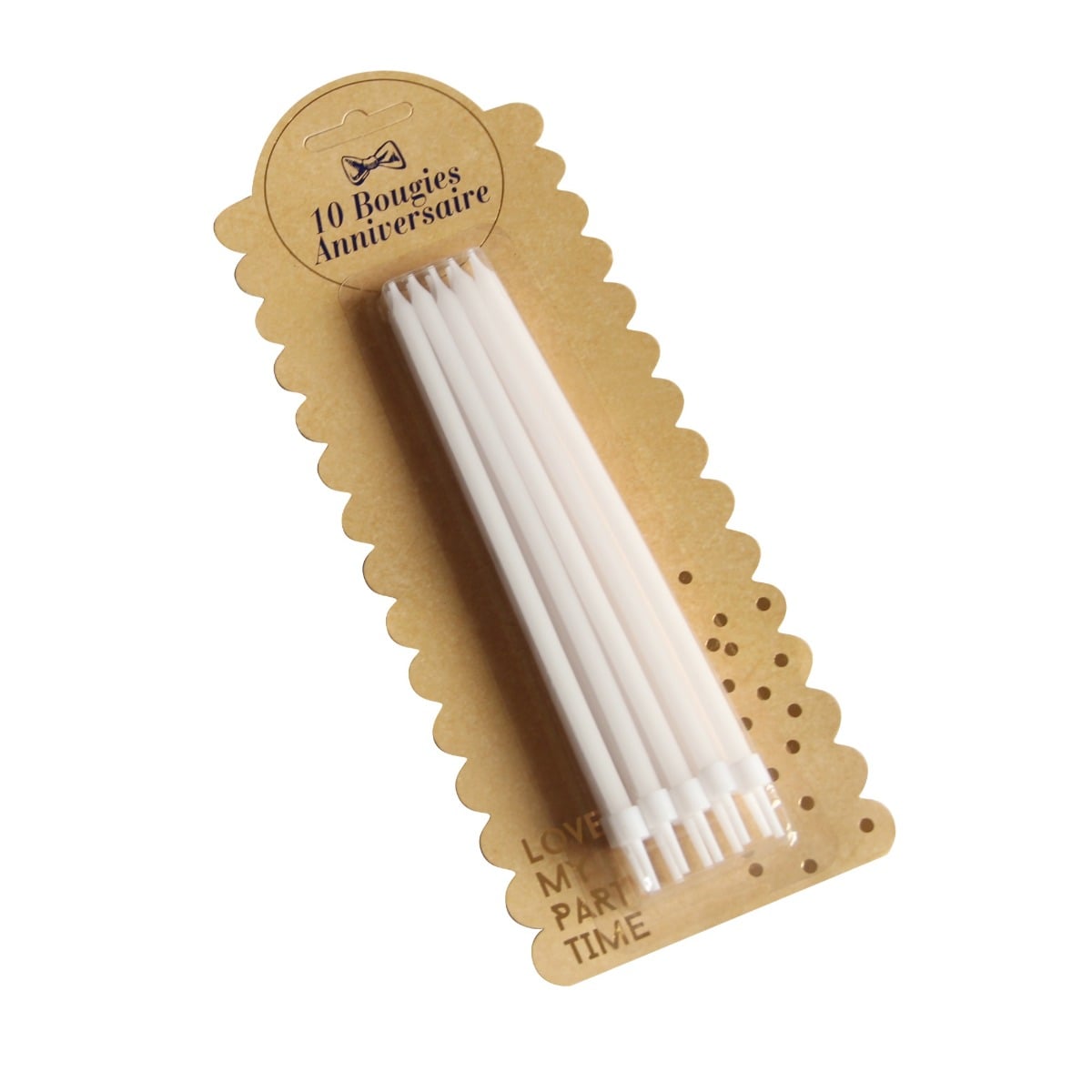 Bougies Géantes 15cm Blanches (10pcs)