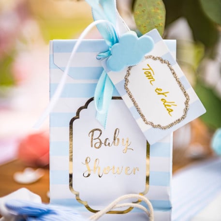 Pochettes Baby Shower Bleu (10pcs)