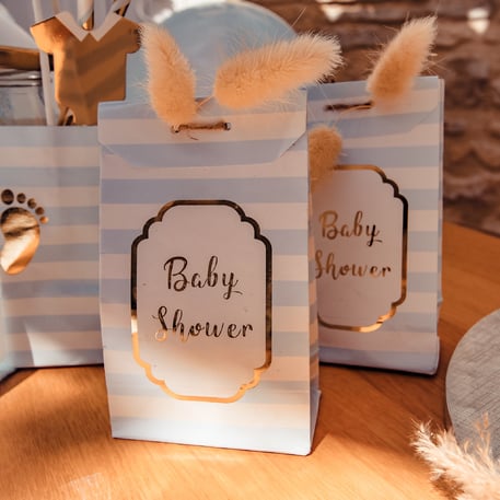 Pochettes Baby Shower Bleu (10pcs)