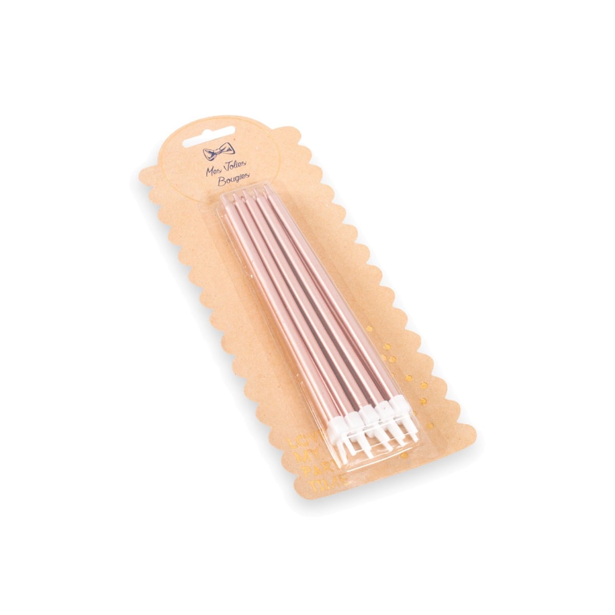 Bougies Géantes 15cm Rosegold (10pcs)