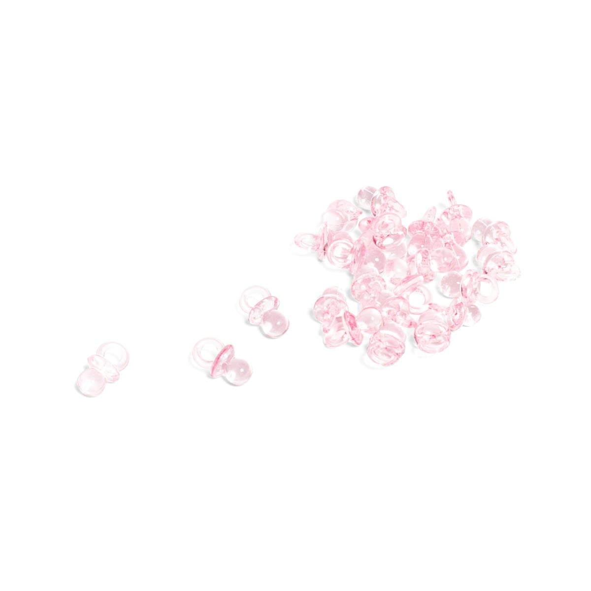 Tétines roses 2cm (24 pcs)