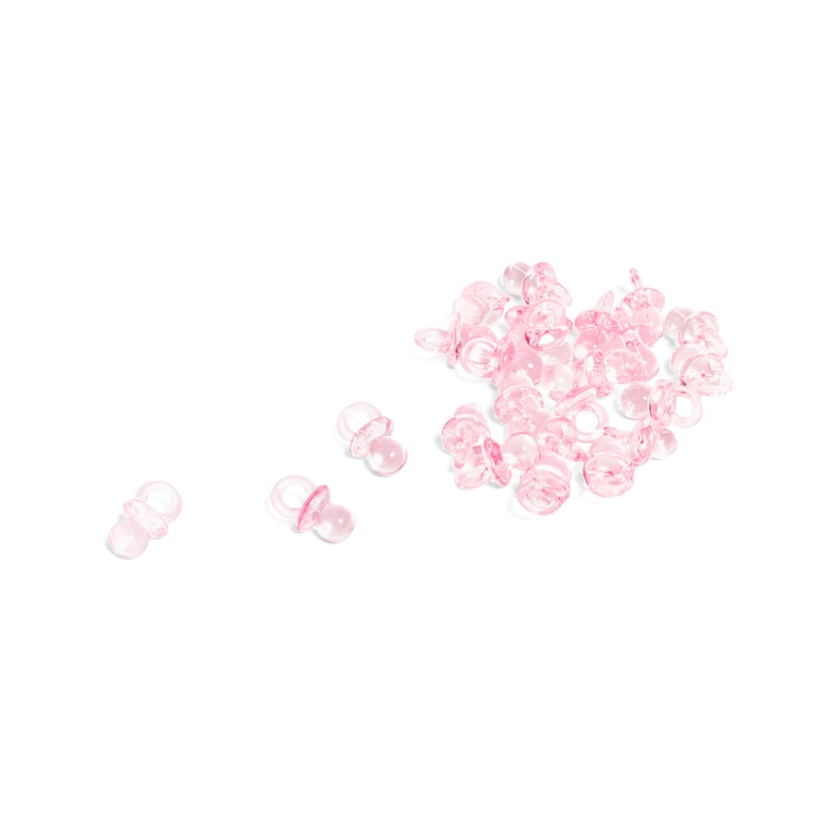 Tétines roses 2cm (24 pcs)
