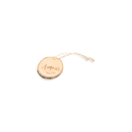 Rondins en Bois Décoratifs - Amour (lot de 4)