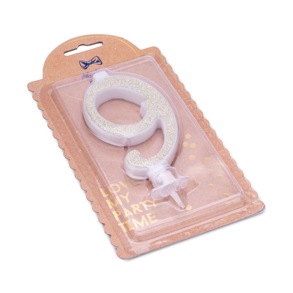 Bougie Chiffre Or Clair - 9 (10cm)