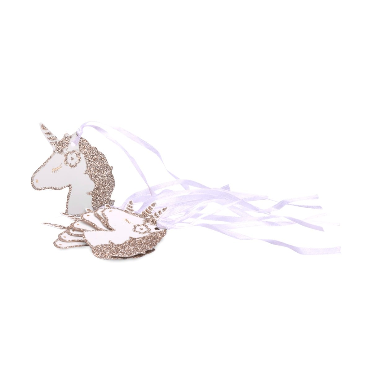 Etiquettes Licorne Paillettes (8pcs)