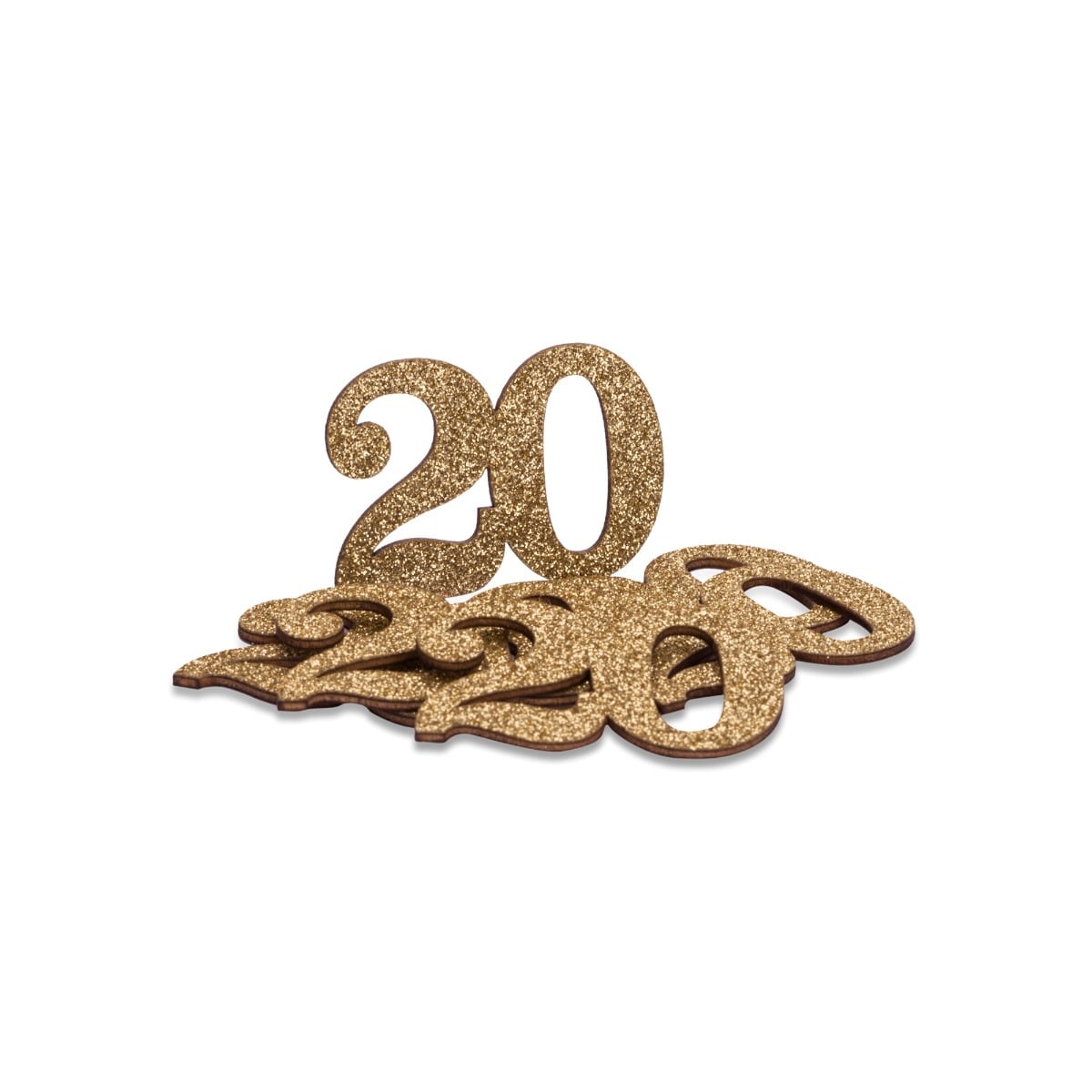 Décorations 20 en bois doré