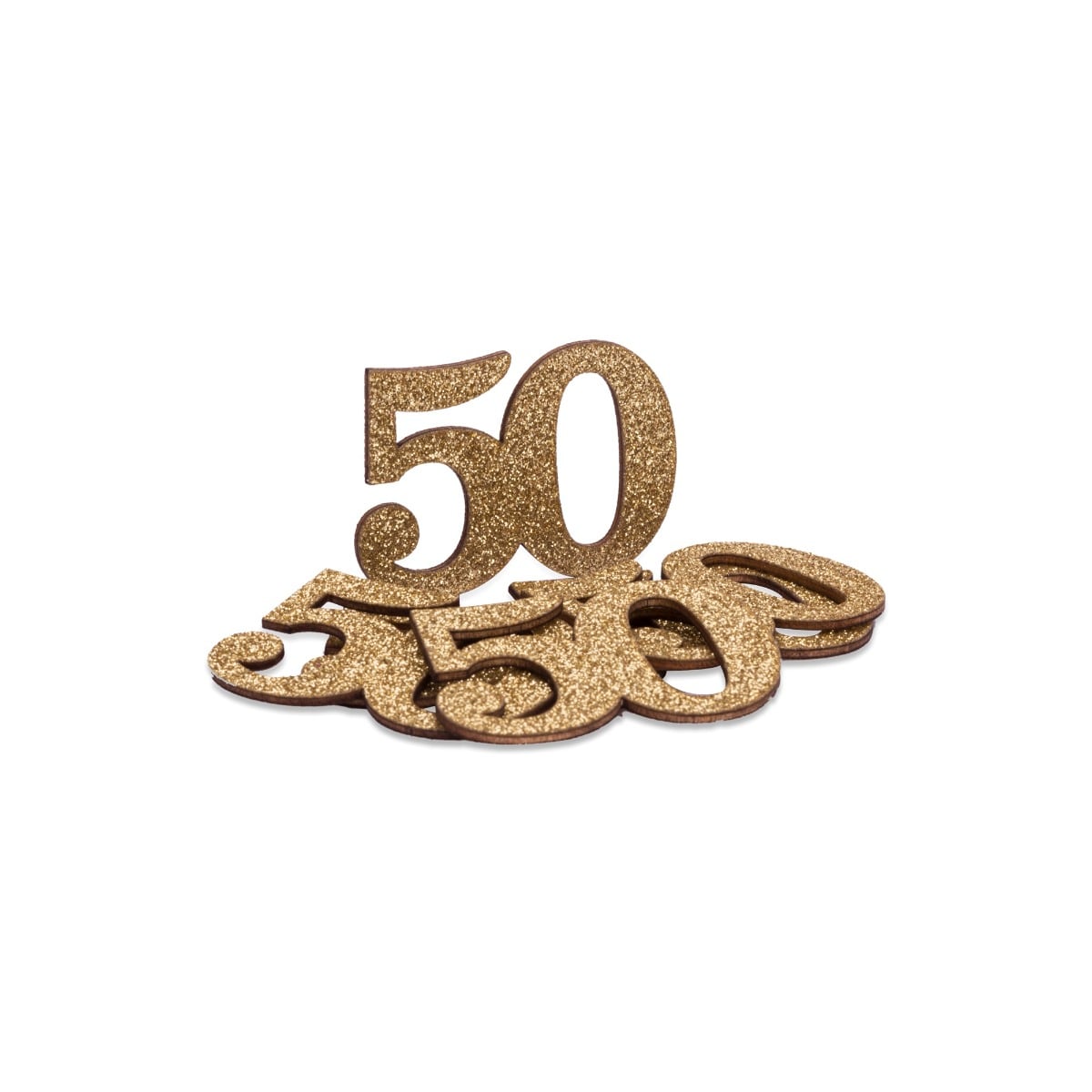 Décorations 50 en bois doré