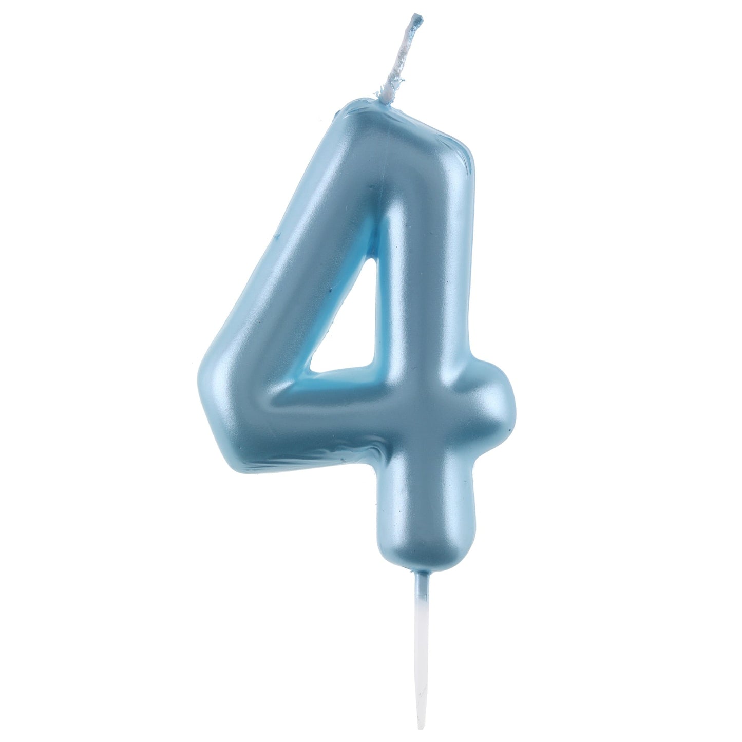 Bougie Chiffre - Bleu ciel - 4