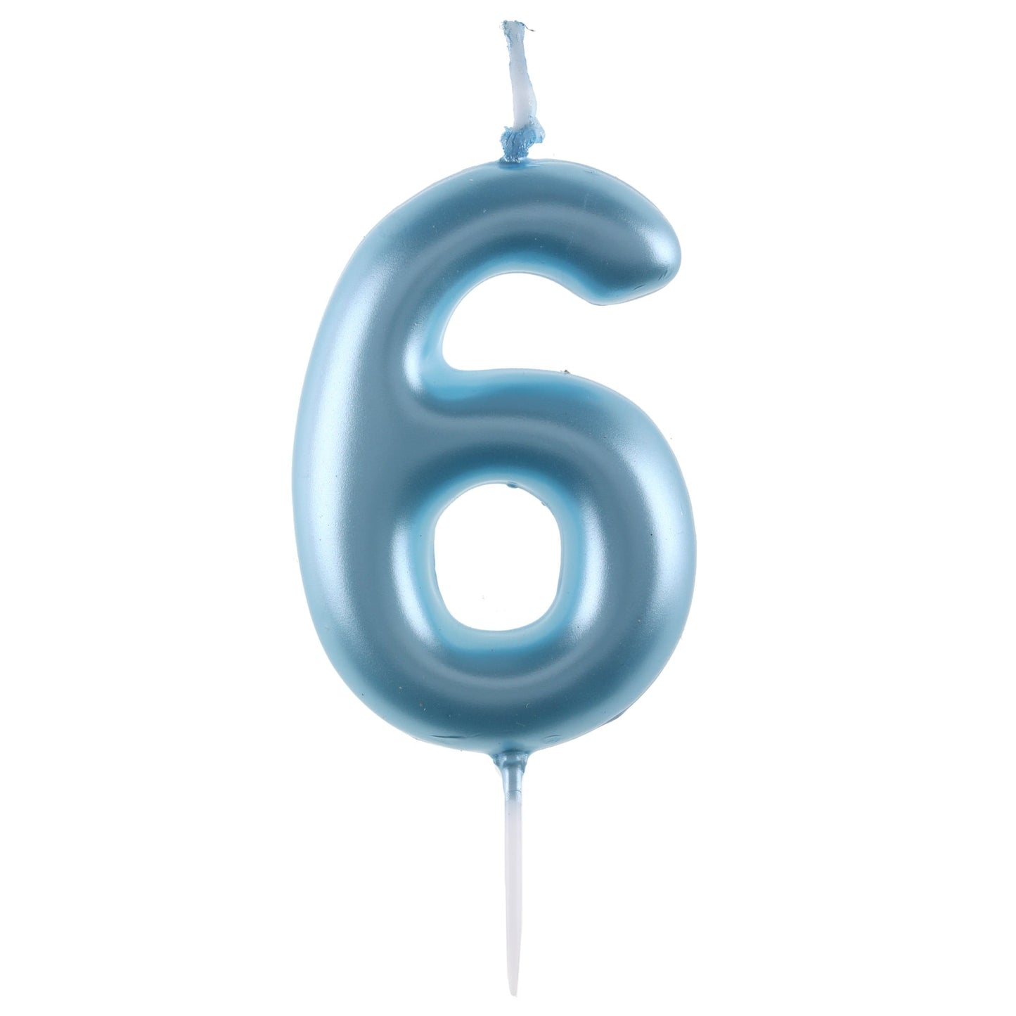 Bougie Chiffre - Bleu ciel - 6