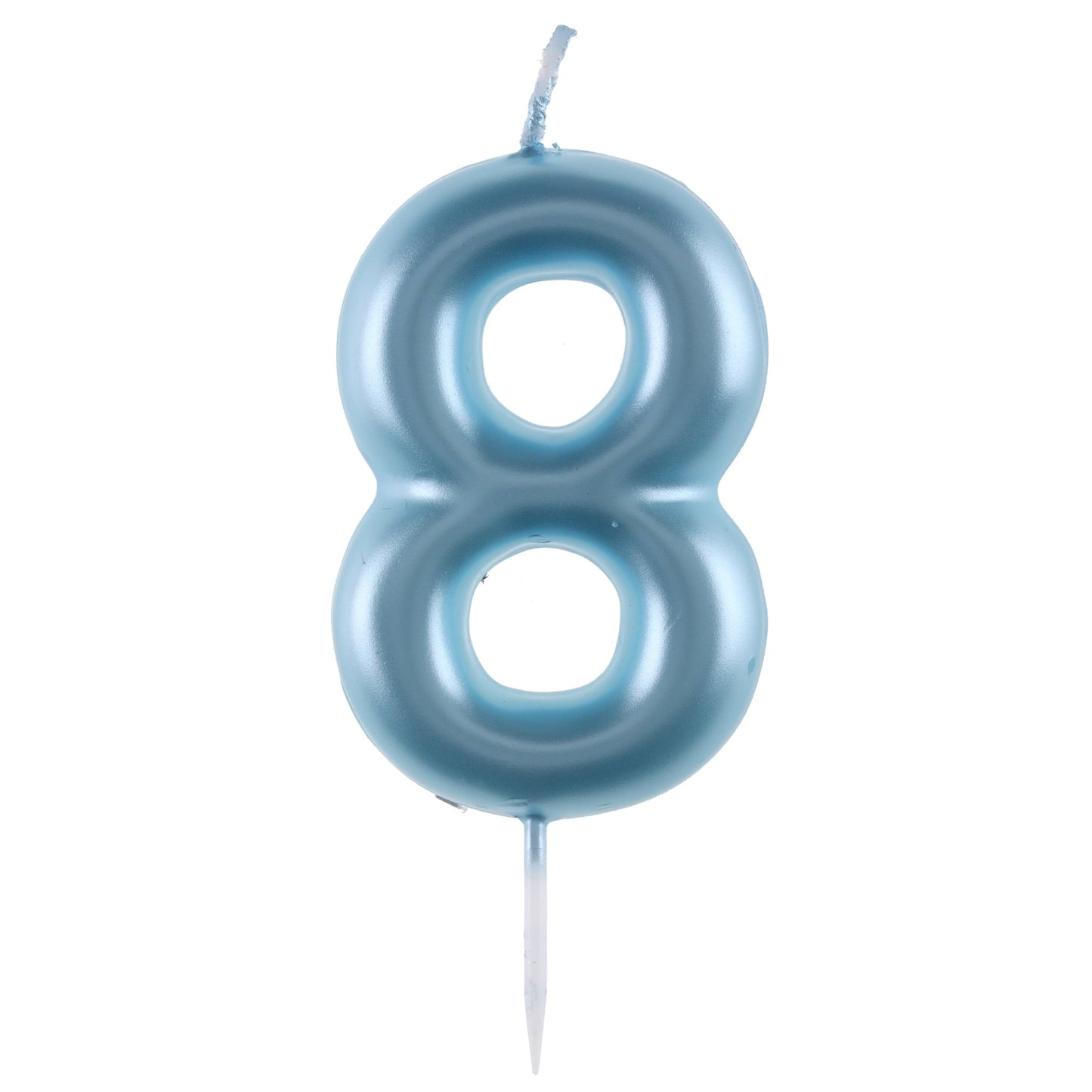 Bougie Chiffre - Bleu ciel - 8