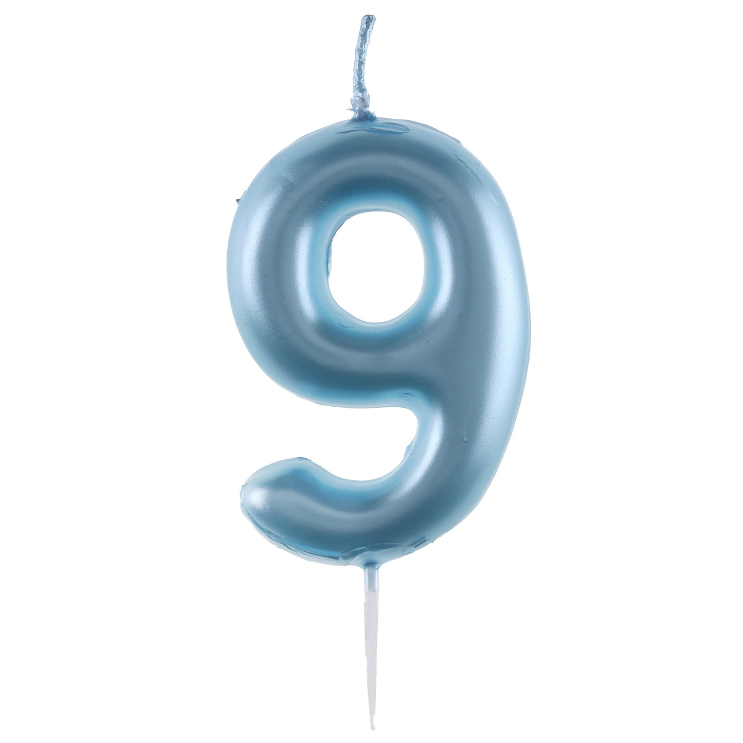 Bougie Chiffre - Bleu ciel - 9