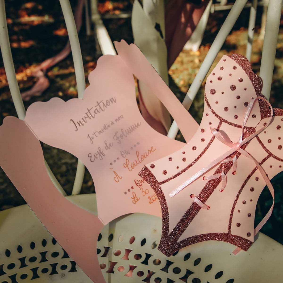 Invitations EVJF Bustier