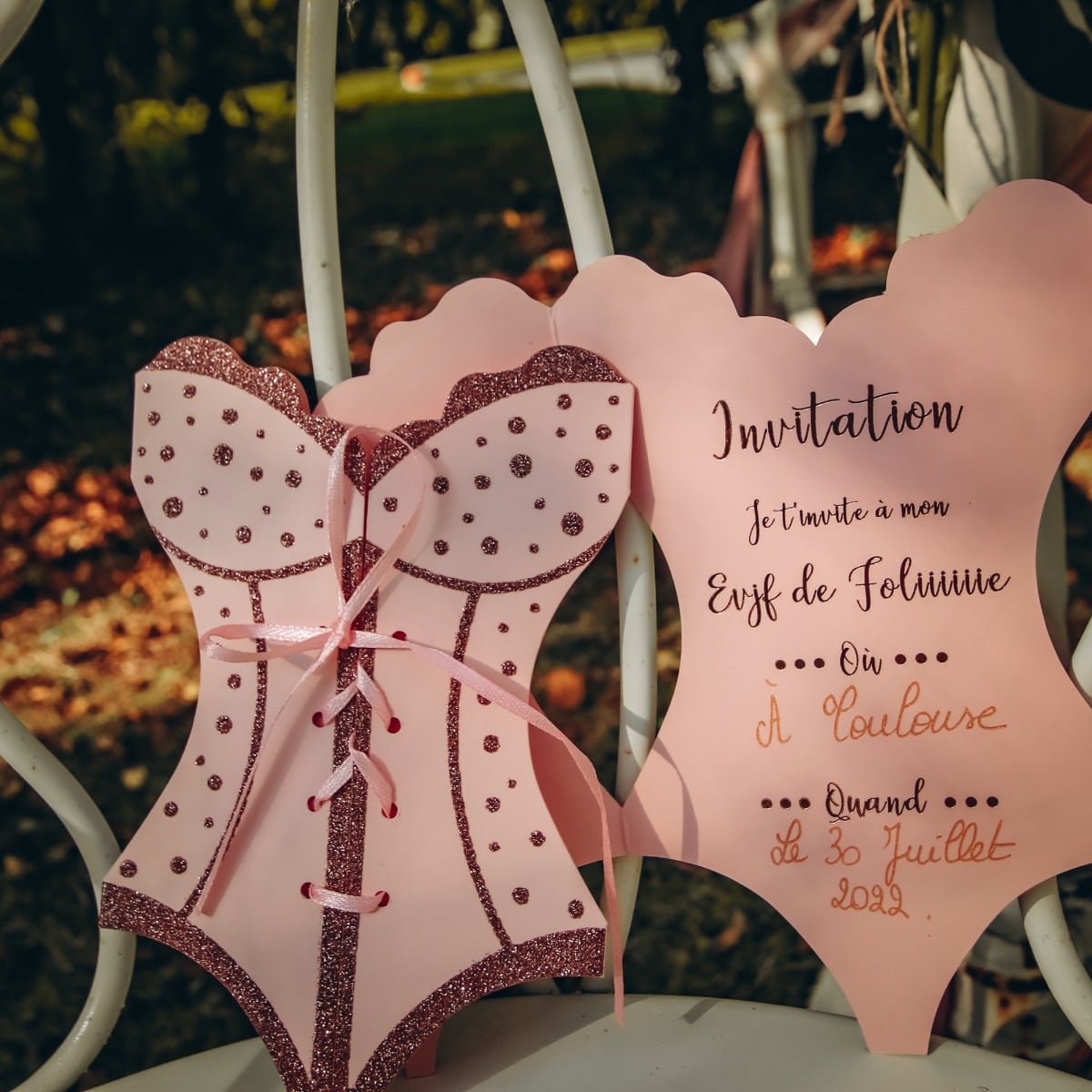 Invitations EVJF Bustier