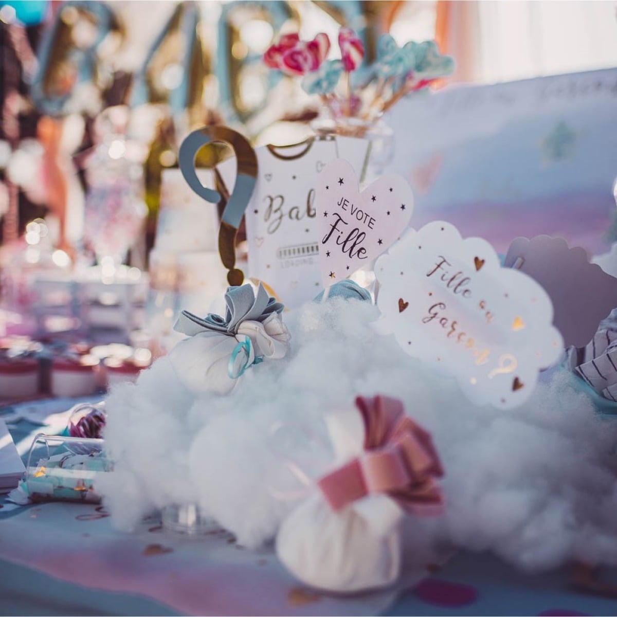Kit Photo booth Baby Shower - Fille ou Garçon (12pcs)