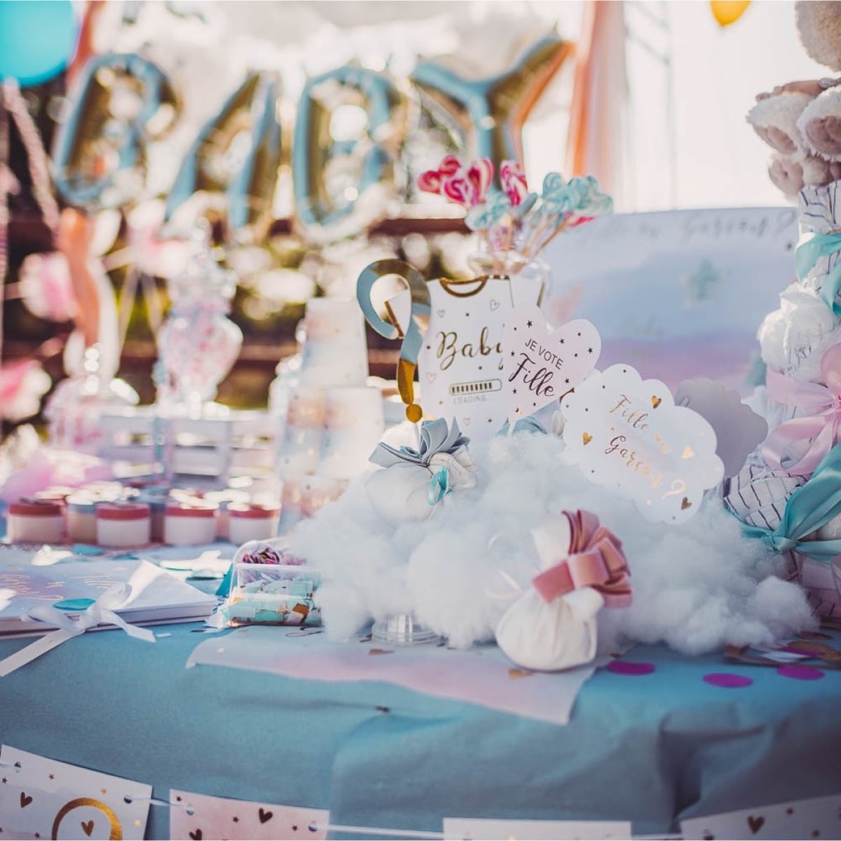 Kit Photo booth Baby Shower - Fille ou Garçon (12pcs)