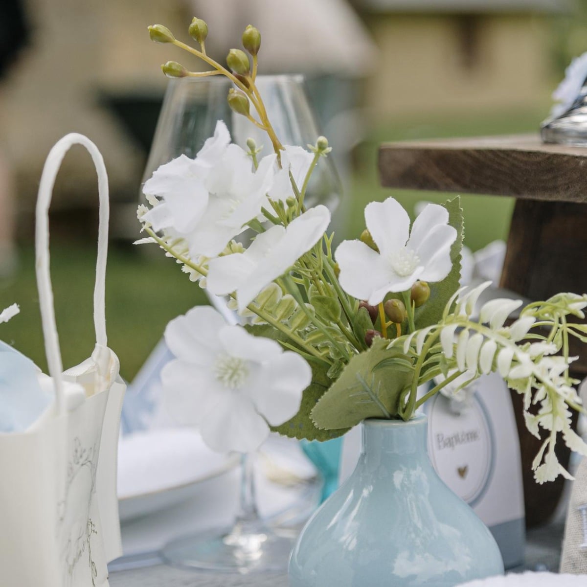 Vase Anthéa Céramique Bleu Ciel