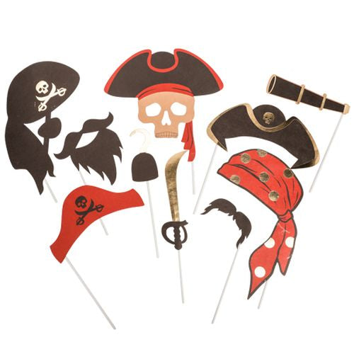 Kit photobooth Pirate en papier (10 pièces)