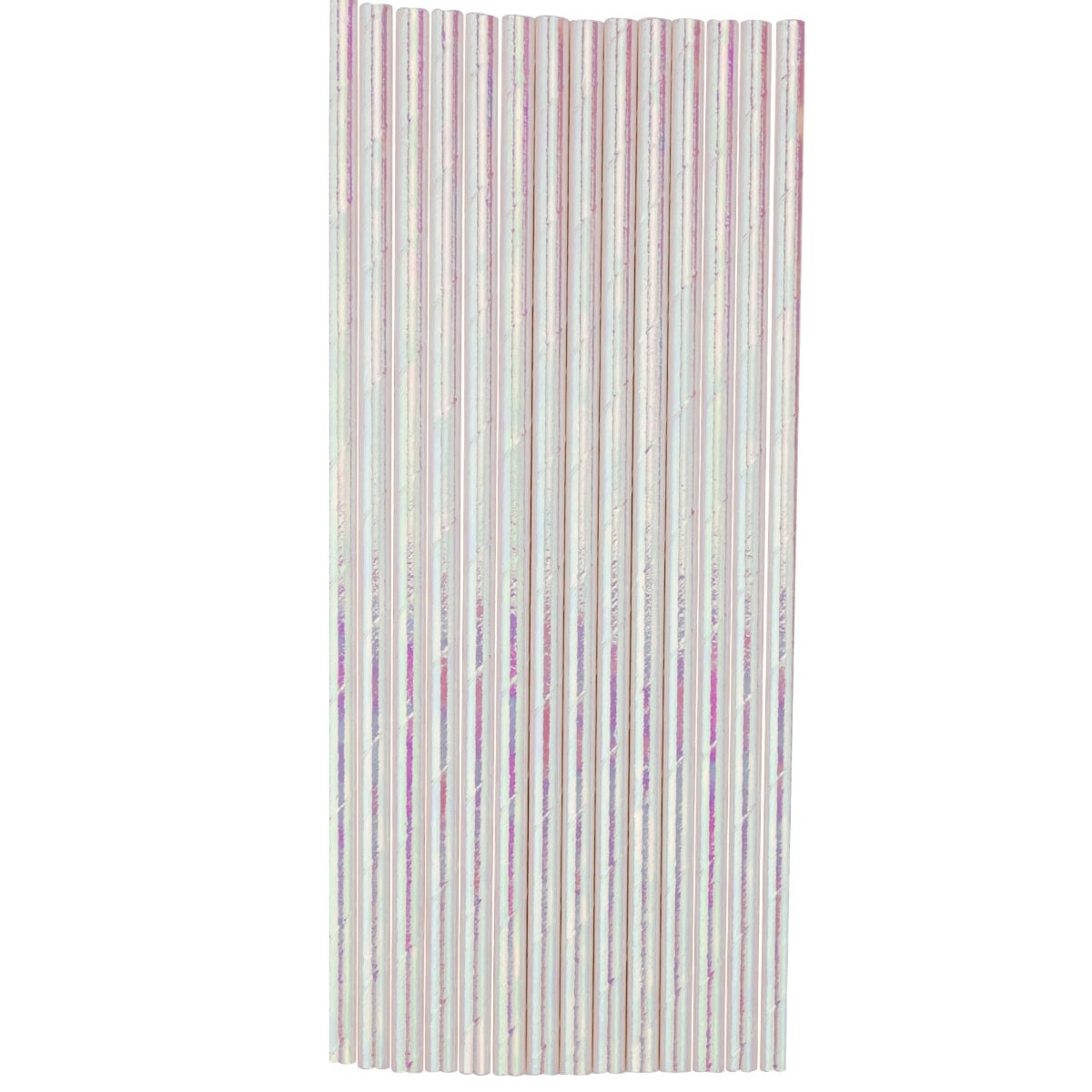 Pailles en papier Irisées (20pcs)
