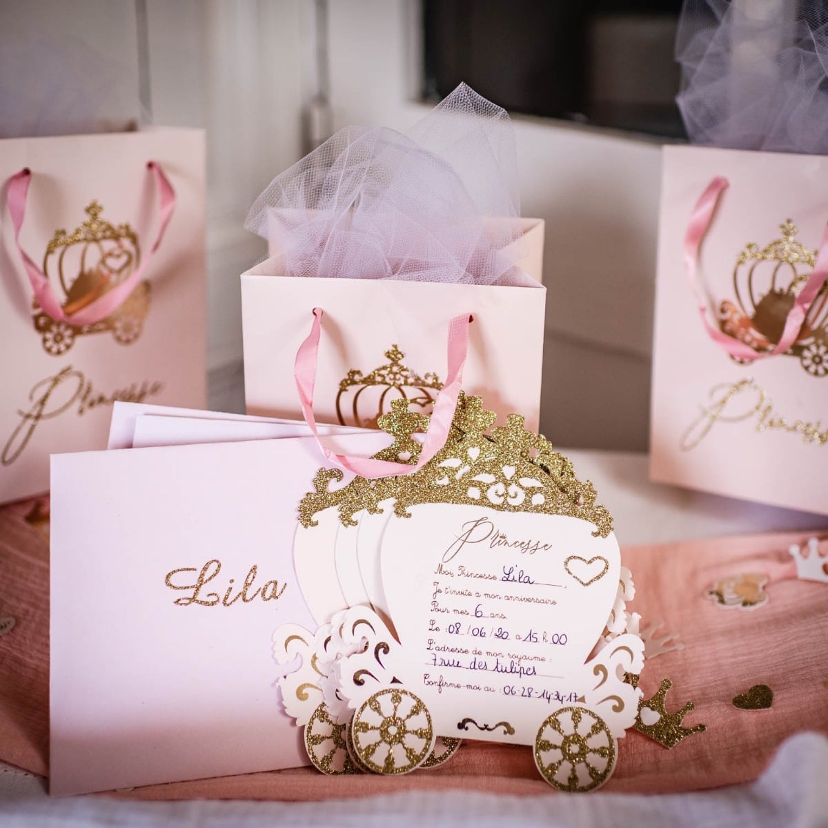 Invitations Princesse (8pcs)