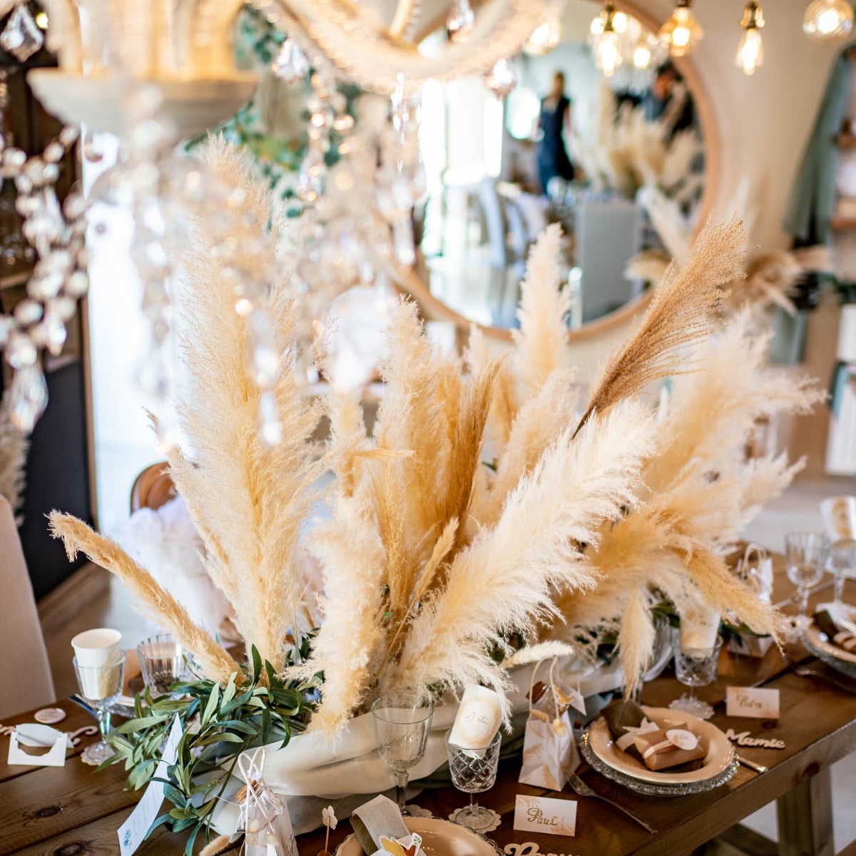 Branche de Pampas Naturel ~1m50 (1pc)