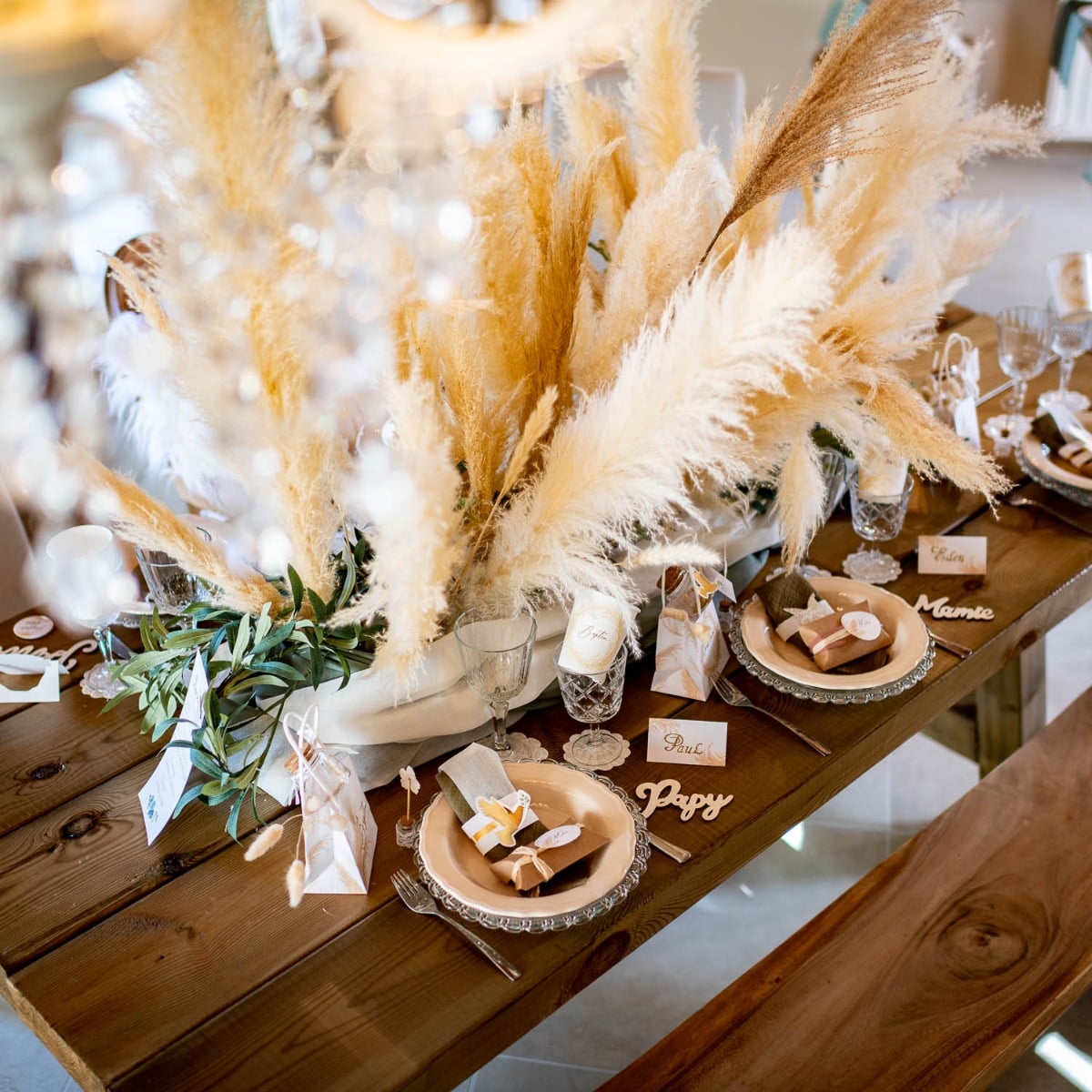 Branche de Pampas Naturel ~1m50 (1pc)
