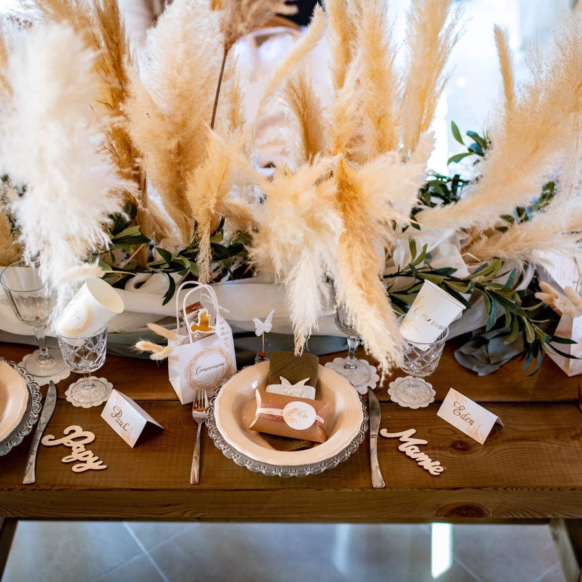 Branche de Pampas Naturel ~1m50 (1pc)