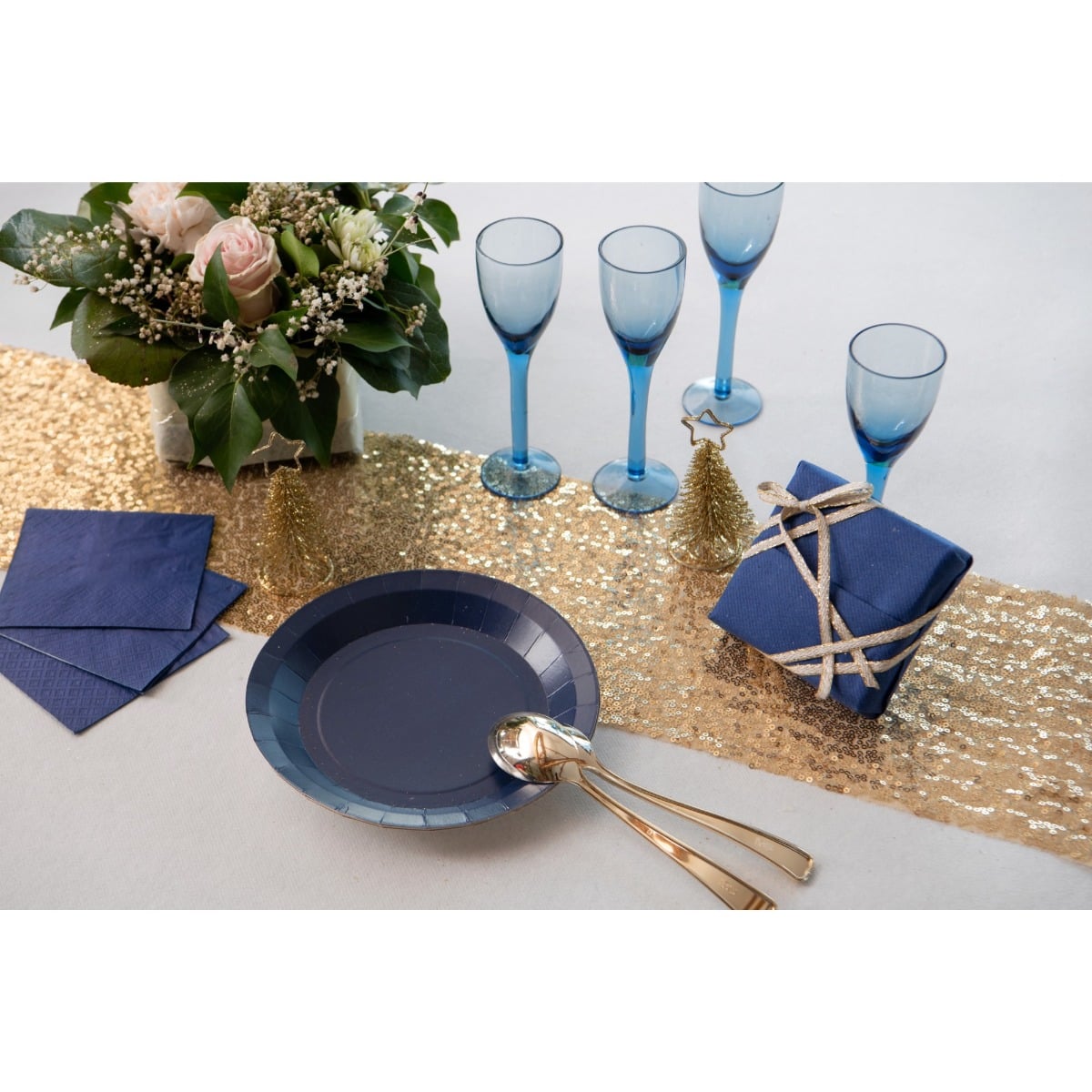 Serviettes Cocktail Airlaid - Olive
