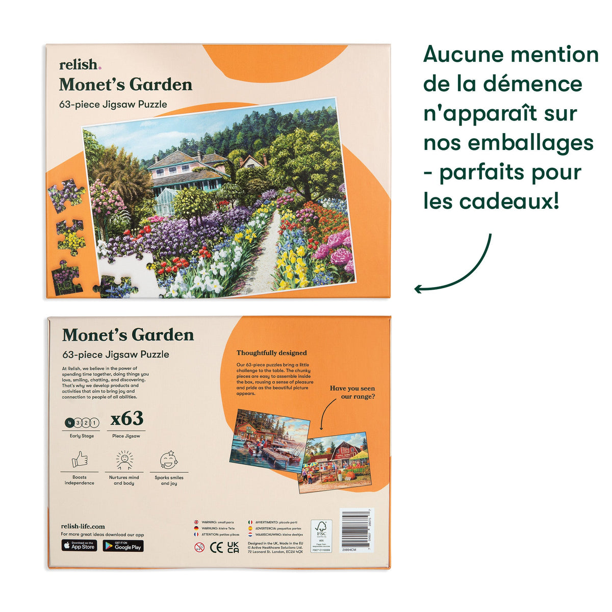 Puzzle 63 pièces - Monet's Garden