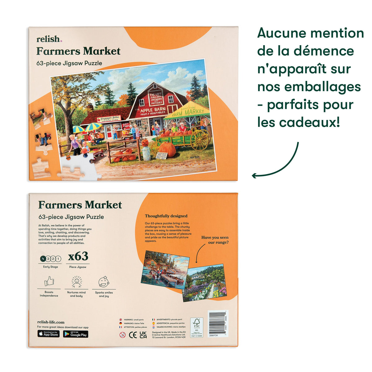 63-Piece Puzzle - Farmers Market