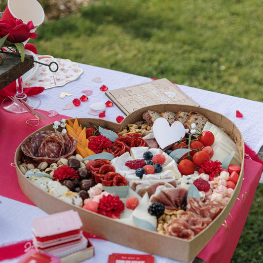 Plateau en carton - Coeur 40cm