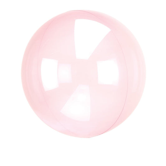 Ballon Crystal Rond - Transparent Rose