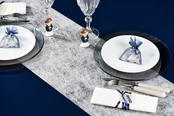 Chemin de table Fanon Blanc