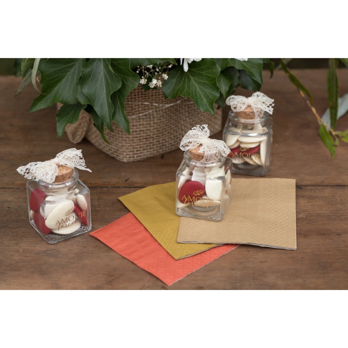 Serviettes Cocktail Airlaid - Naturel