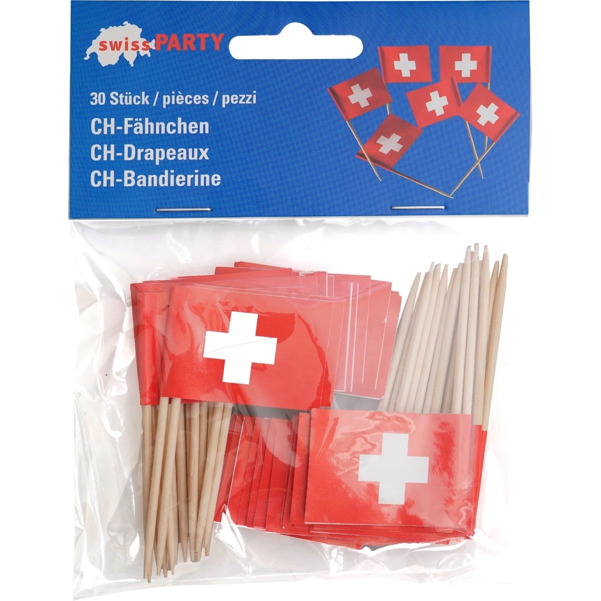 Drapeaux cure-dents CH 30 pcs.