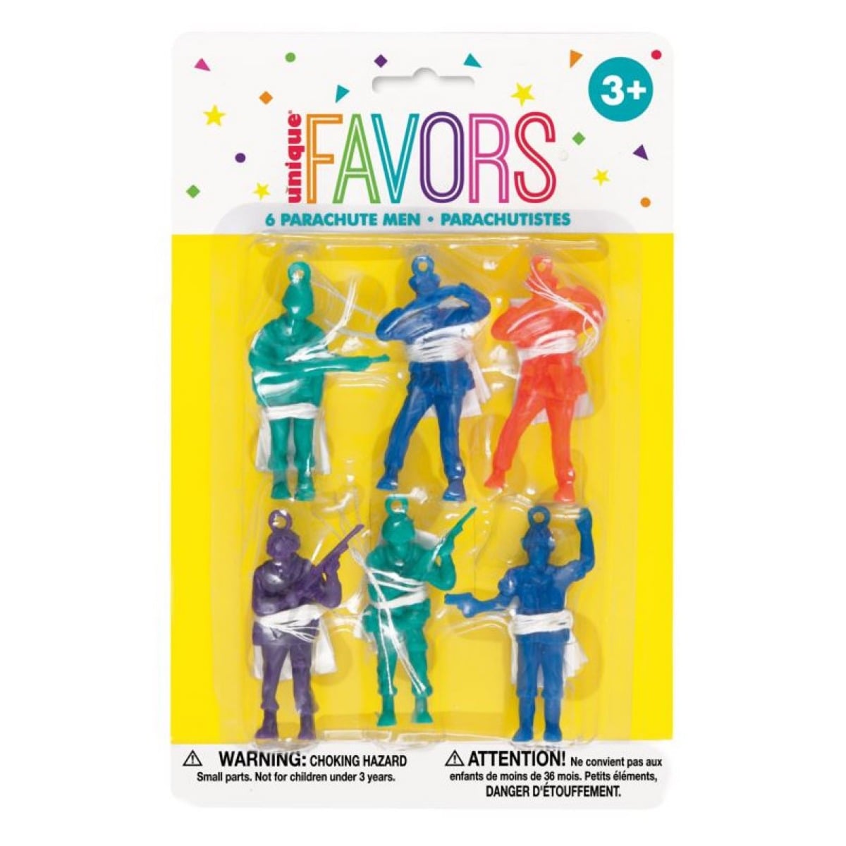Parachutistes en plastique (6pcs)