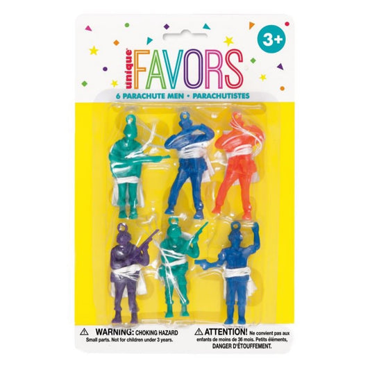 Parachutistes en plastique (6pcs)